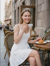 Olivia Fluid drape Sommerkleid - thumbnail 14