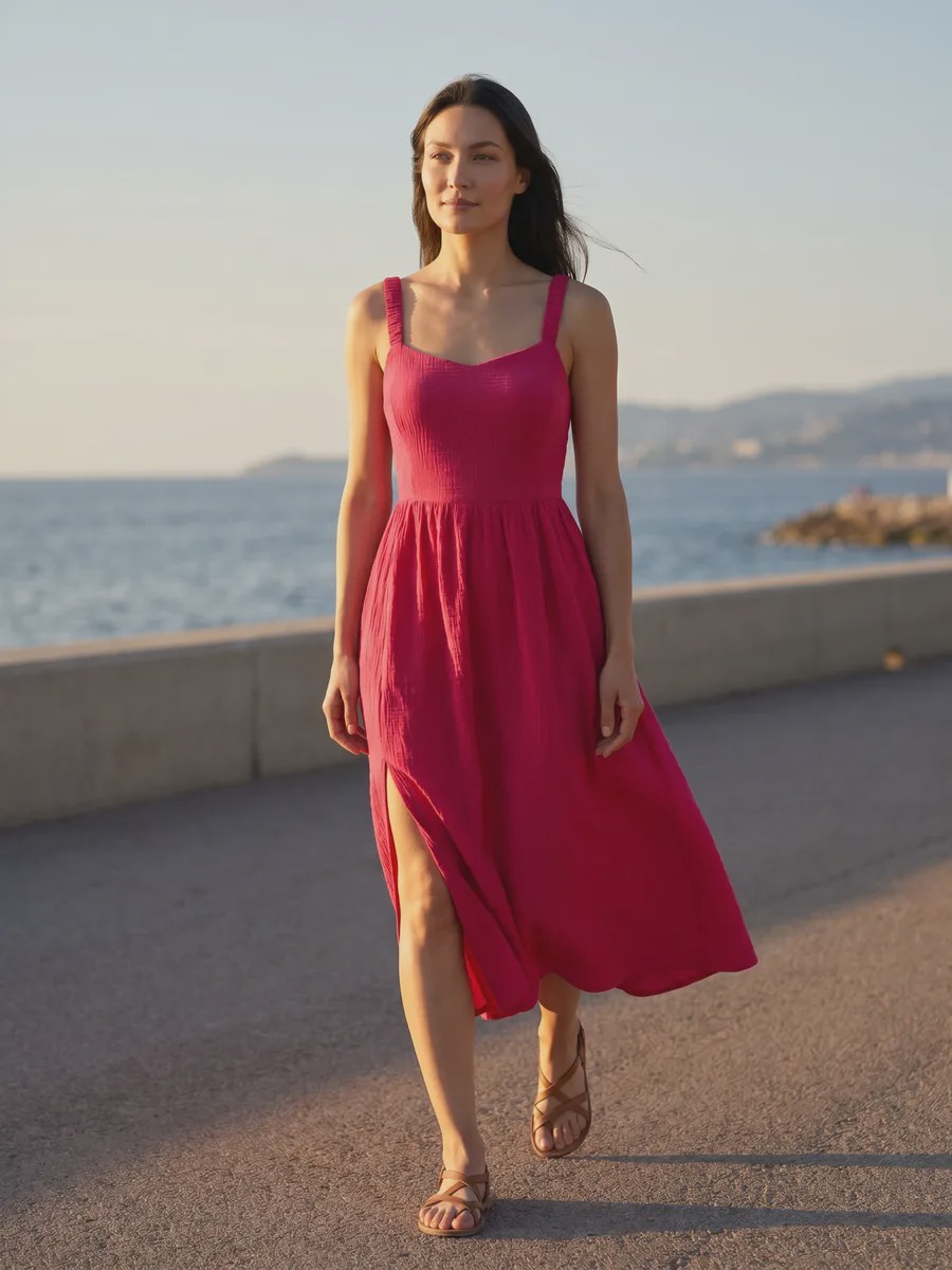 Lili Fluid drape 太阳裙 - image 15