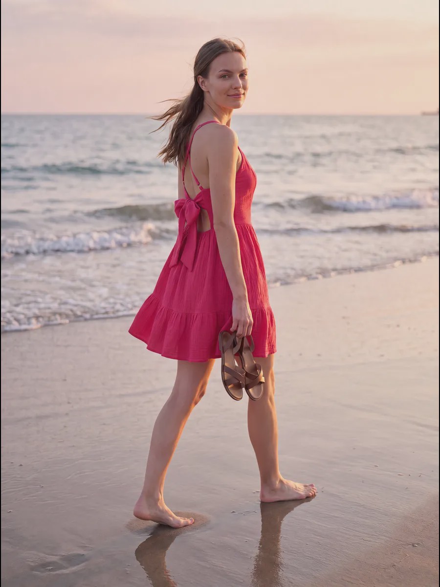 Olivia Fluid drape فستان صيفي - image 9