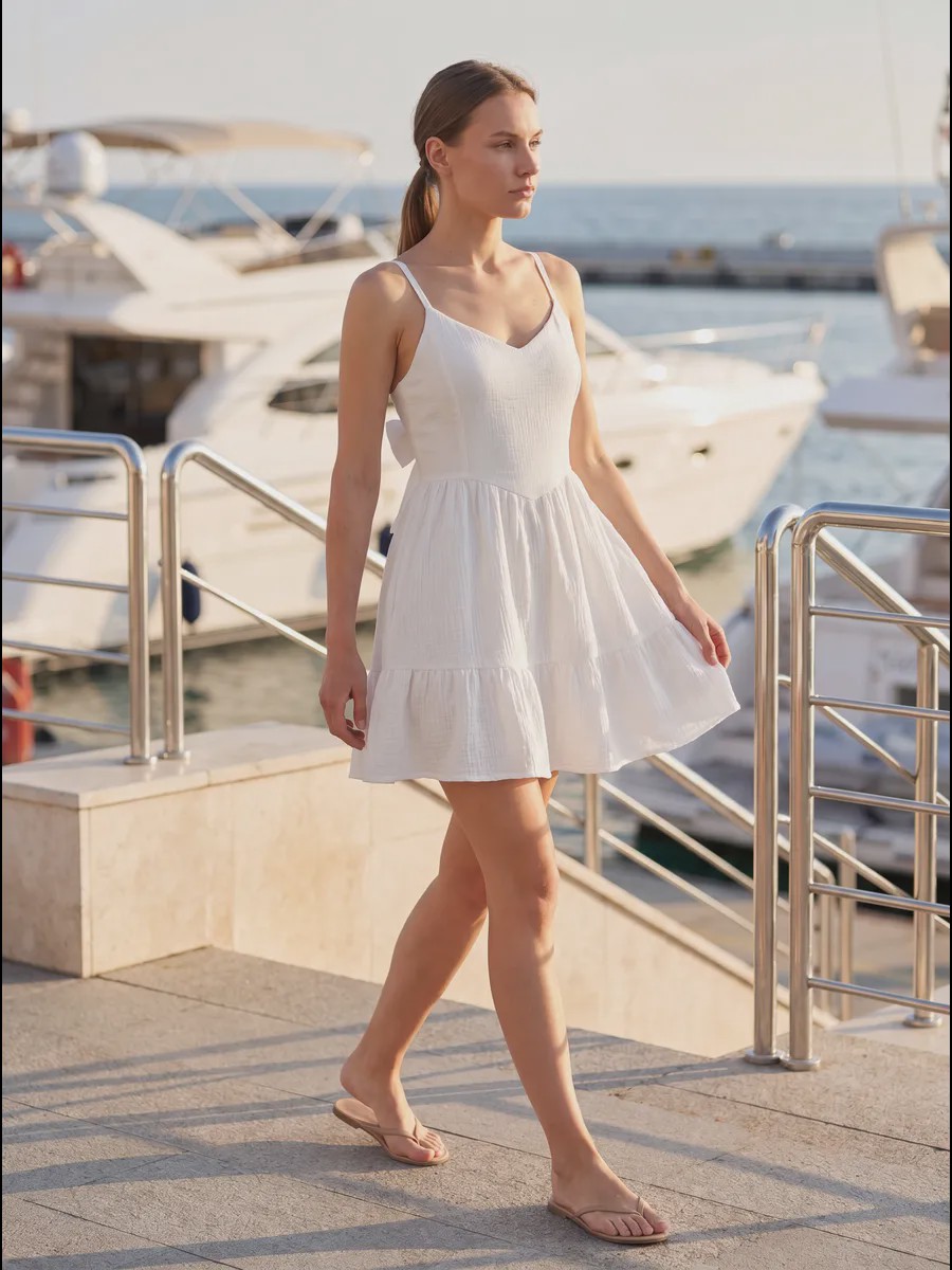 Olivia Fluid drape Sommerkleid - image 10