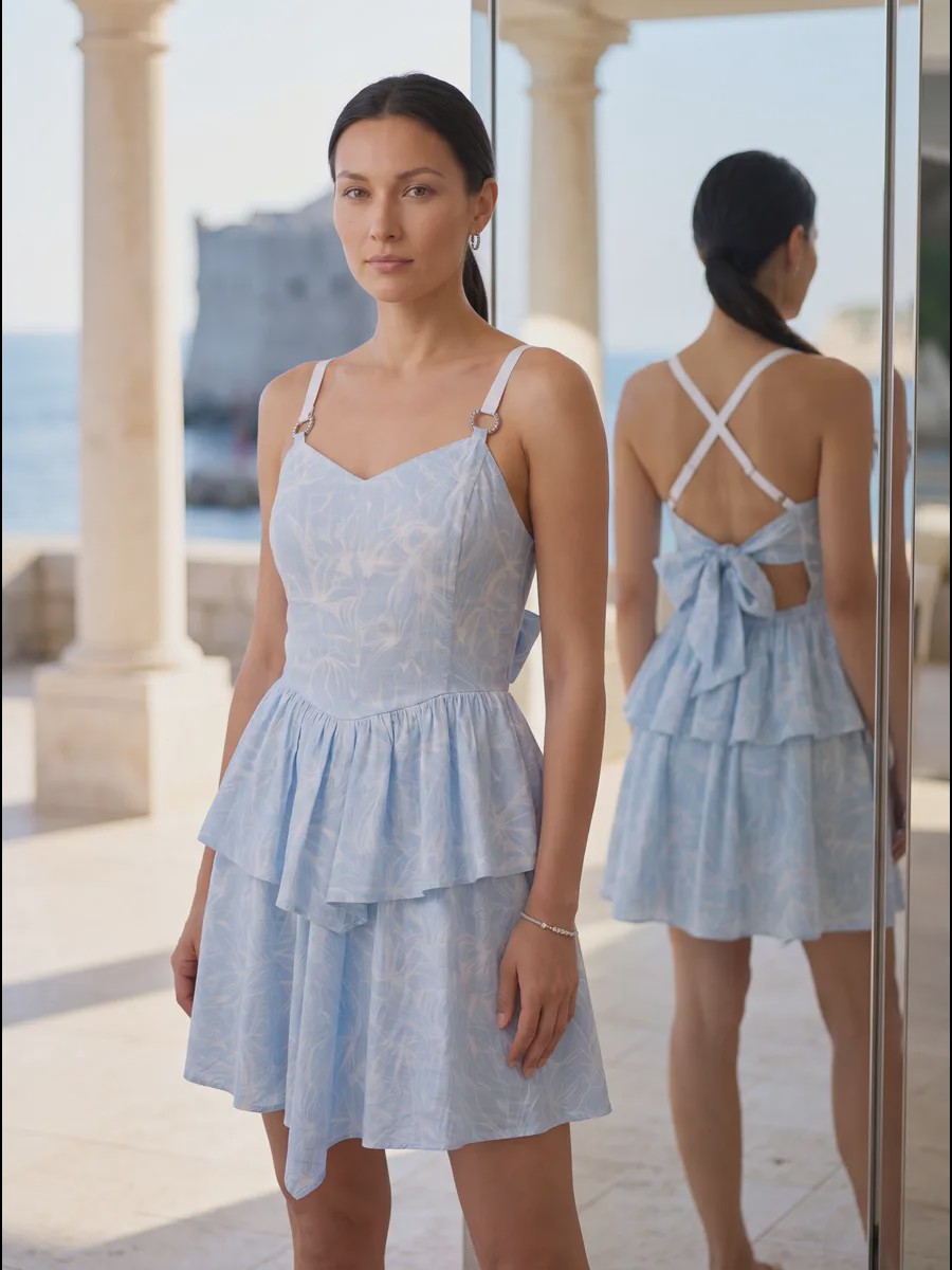 Eliza Fluid Drape Sundress - image 9