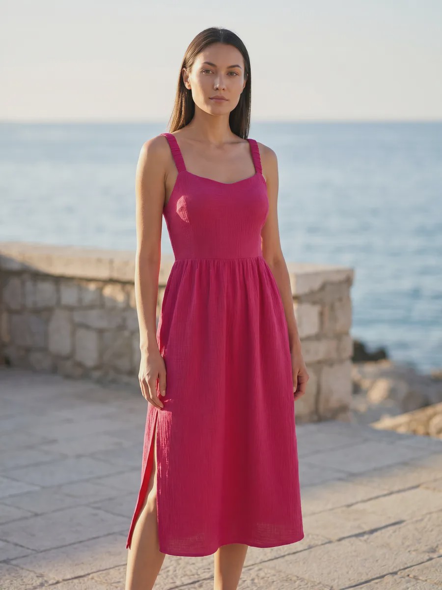 Lili Fluid drape 太阳裙 - image 5