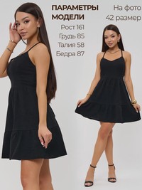 Летний сарафан мини с бантом из муслина - Olivia - thumbnail 7