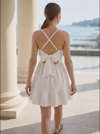 Olivia Fluid drape Sommerkleid - thumbnail 4