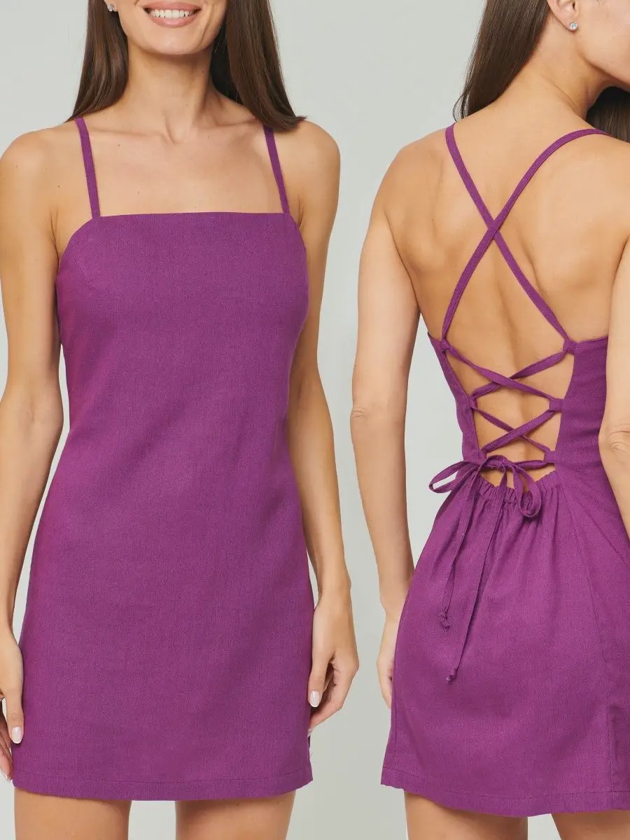 Moana Open Back Mini Dress - image 11