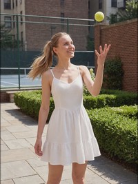 Olivia Fluid drape Sommerkleid - thumbnail 18