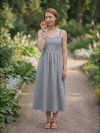 Lili Refined silhouette gaun malam - thumbnail 10