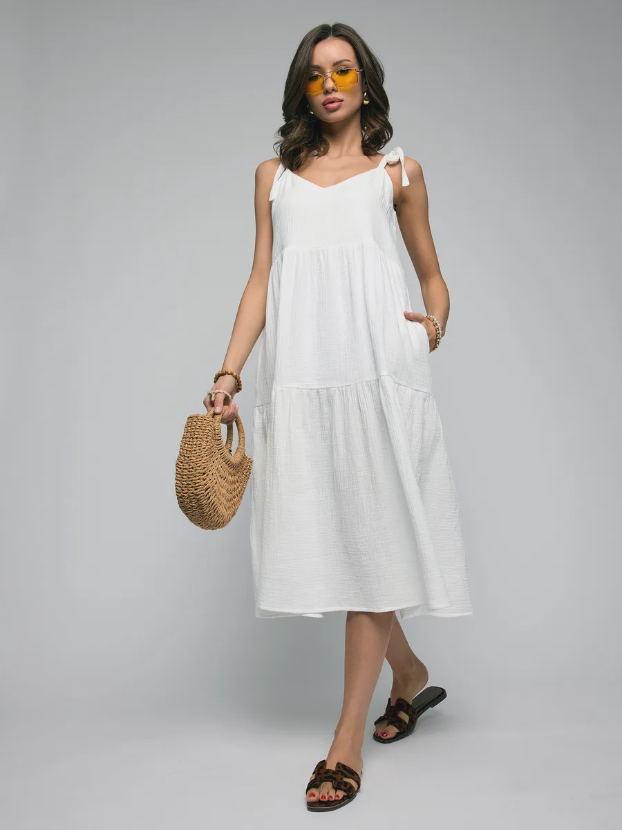 Isida молочный Designerkleid Midikleid - image 10