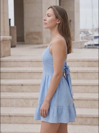 Olivia Fluid drape Sommerkleid - thumbnail 15