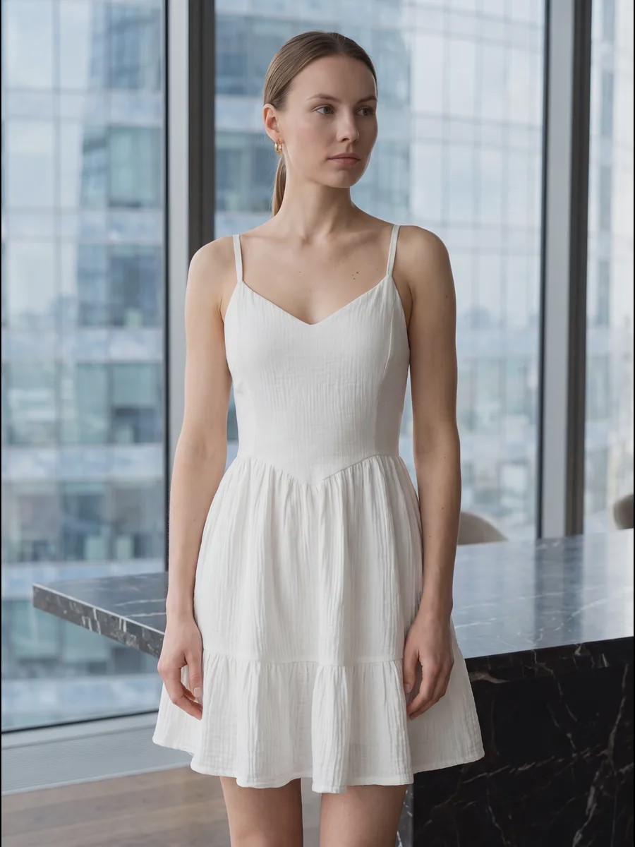 Olivia Fluid drape Sommerkleid - image 12