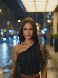 Вечерний топ на одно плечо с воланом - Grace 3bs - thumbnail 4