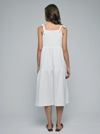 Isida молочный Designerkleid Midikleid - thumbnail 11