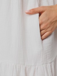 Isida молочный Designerkleid Midikleid - thumbnail 14