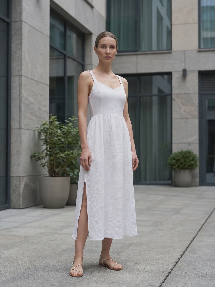 Lili Fluid drape 太阳裙 - image 10
