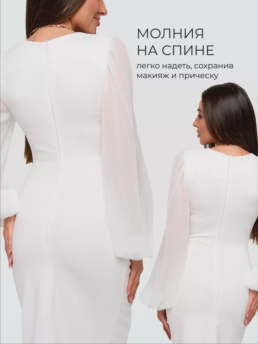Торжественное платье футляр праздничное Bianca - image 8