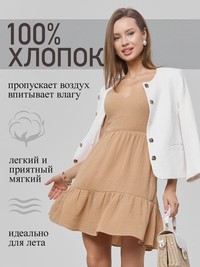 Летний сарафан мини с бантом из муслина - Olivia - thumbnail 18