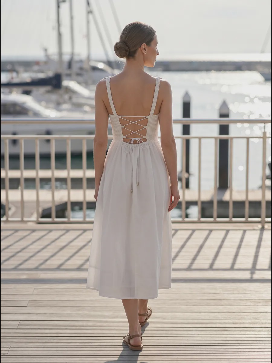 Lili Refined silhouette gaun malam - image 3