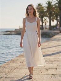 Lili Refined silhouette gaun malam - thumbnail 13