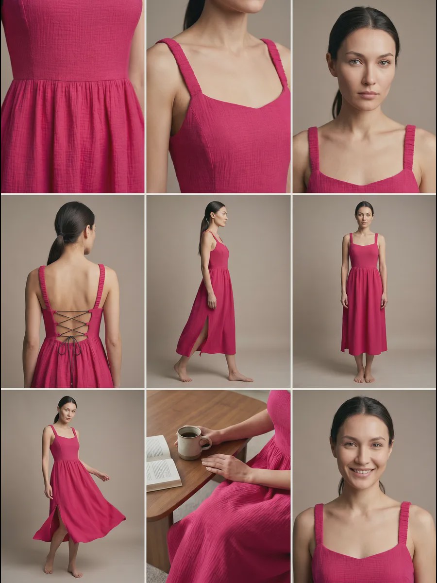 Lili Fluid drape 太阳裙 - image 6