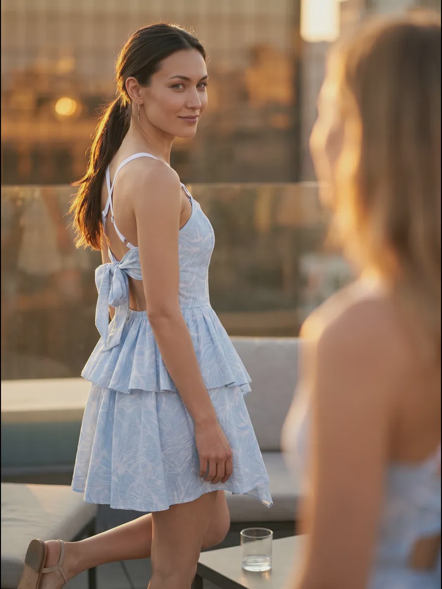 Eliza Fluid Drape Sundress - image 17