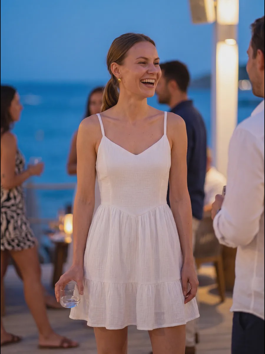 Olivia Fluid drape Sommerkleid - image 9